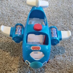 Fisher-Price Sky Blue Airplane Toy